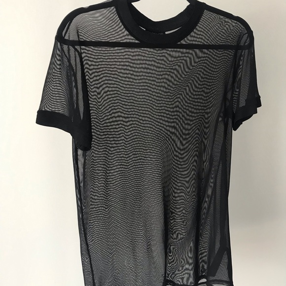 Topshop Mesh Tshirt - Picture 2 of 4